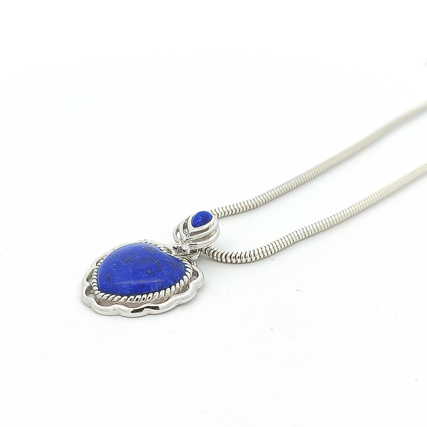 Lapis Lazuli Heart Pendant - Teresa - boothandbooth