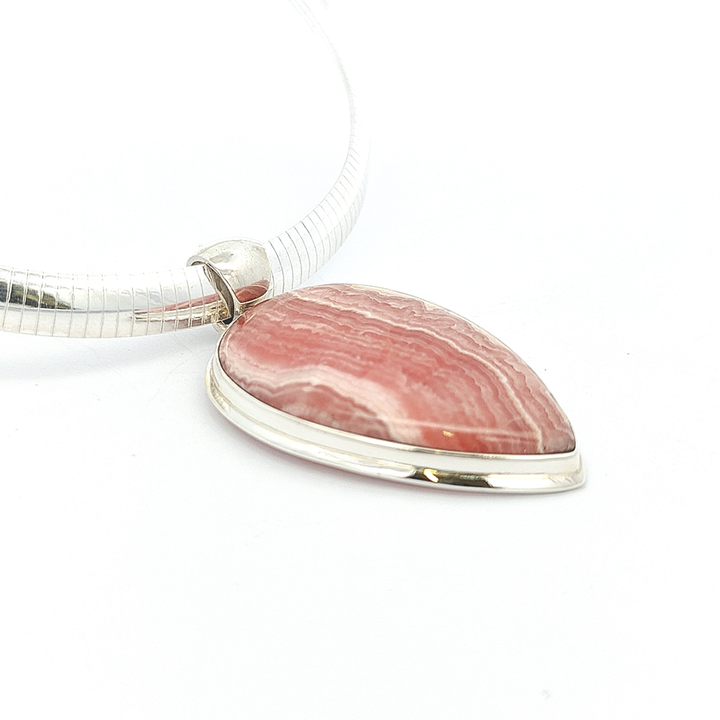 Large outlet Rhodochrosite Pendant