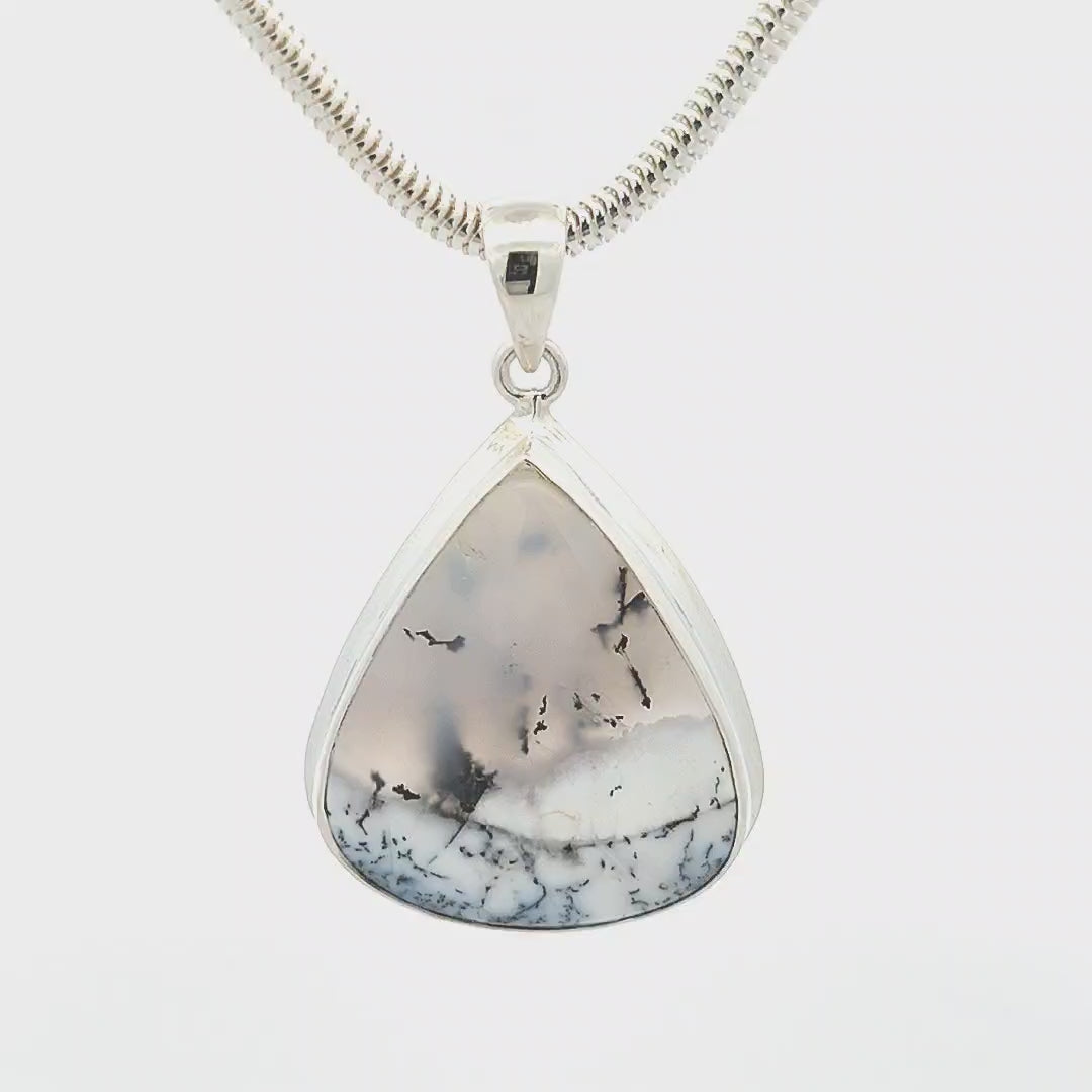 Dendritic Agate Pendant - Lana