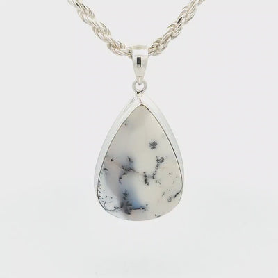 Dendritic Agate Pendant - Bronte